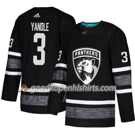 Florida Panthers Keith Yandle 3 2019 All-Star Adidas Zwart Authentic Shirt - Mannen